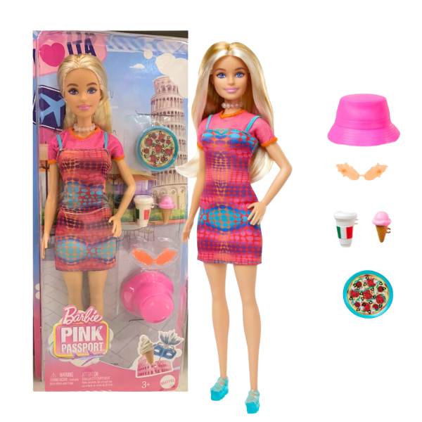 Păpușa Barbie “Călătorie în Italia” cu accesorii