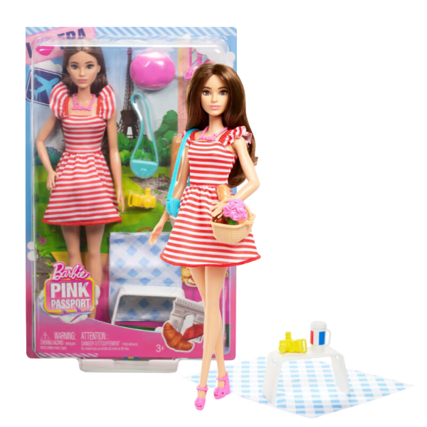 Păpușa Barbie “Călătorie în Paris” cu accesorii