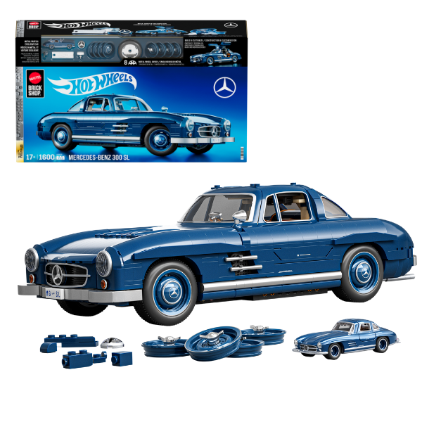 Set de construcție Hot Wheels – Mercedes-Benz 300 SL, scara 1:12