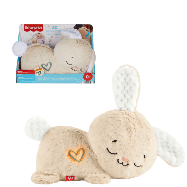 Iepurașul cu Sunete Fisher-Price calmează și mângâie
