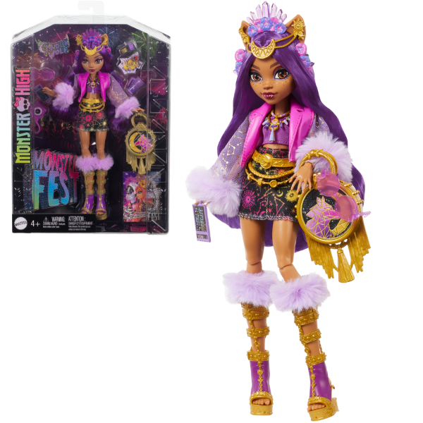Set de joc Monster High “Clawdeen Wolf și Monster Fest”, cu accesorii