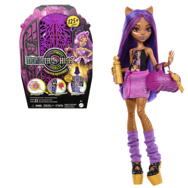 Set de joc Monster High “Clawdeen Wolf cu șifonier”, cu accesorii