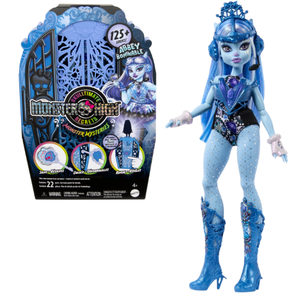 Set de joc Monster High “Abbey Bominable cu șifonier”, cu accesorii