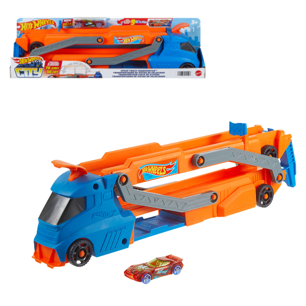 Transportator cu Circuit Hot Wheels Speed Track