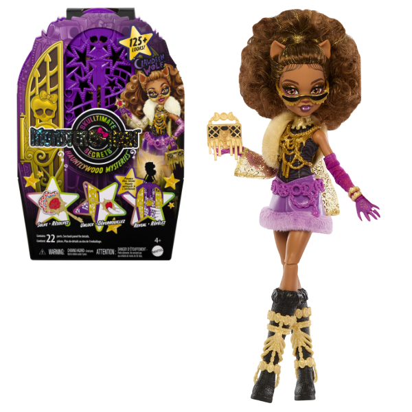 Set de joacă Monster High “Clawdeen Wolf și misterele din Hauntlywood”