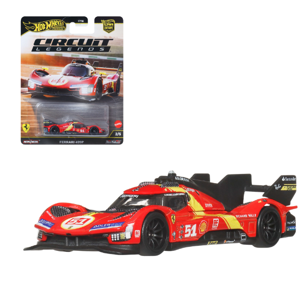 Hot Wheels 1:64 Mașinuță din colecția “Circuit Legends” – Ferrari 499P