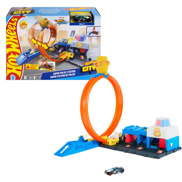 Setul de joacă Hot Wheels City “Secția de Poliție”