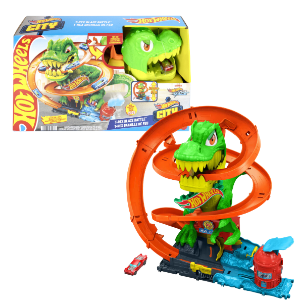 Hot Wheels City: Atacul T-Rex de foc