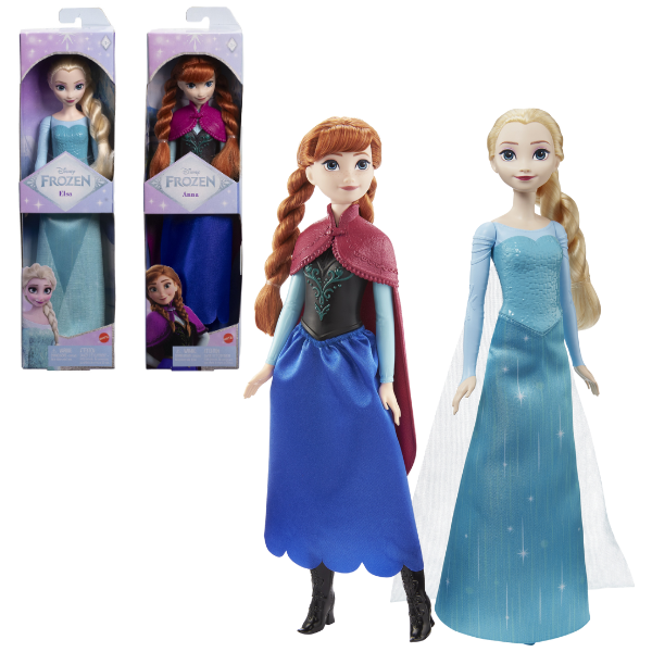 Păpușa Disney “Frozen” Anna și Elsa, în as.