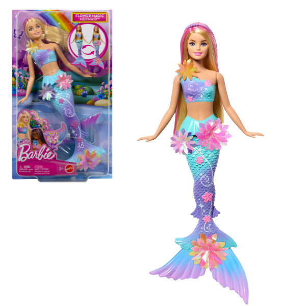 Păpușă Barbie “Sirena magică”, blondă