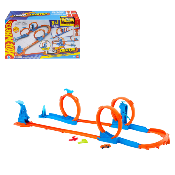 Set de joacă Hot Wheels “Track Creator” – Bucla triplă