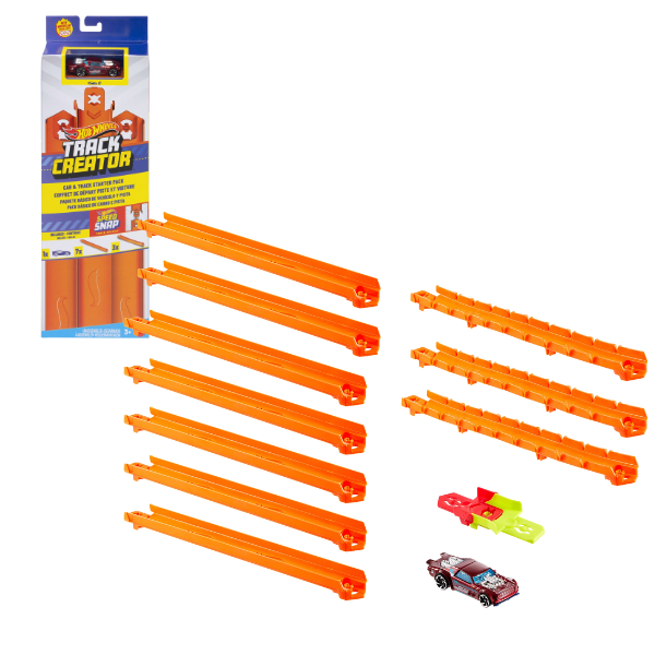 Set de piste Hot Wheels “Track Creator” cu mașinuță