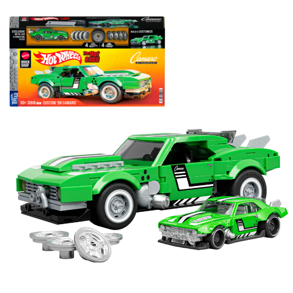 Set de construcție Hot Wheels – Custom ’68 Camaro, scara 1:32