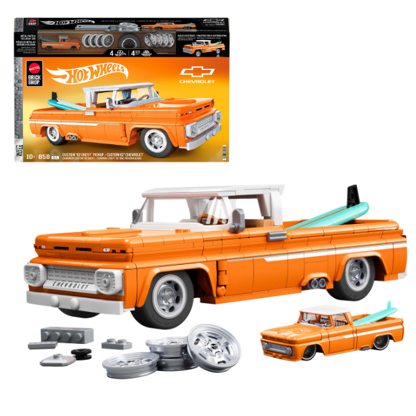 Set de construcție Hot Wheels – Pickup ’62 Chevy, scara 1:16