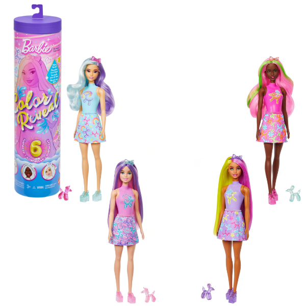 Păpușa Barbie Color Reveal seria “Animale de balon”