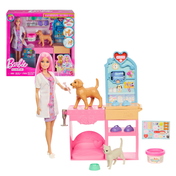 Set de joacă Barbie “Clinica veterinară”