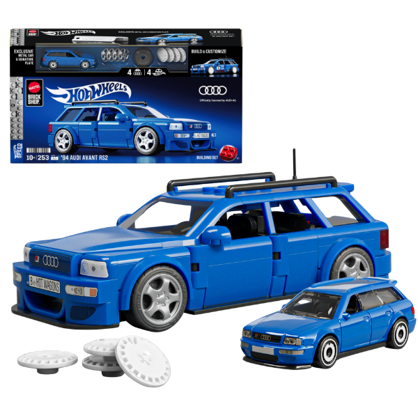 Set de construcție Hot Wheels – ’94 Audi Avant RS2, scara 1:32