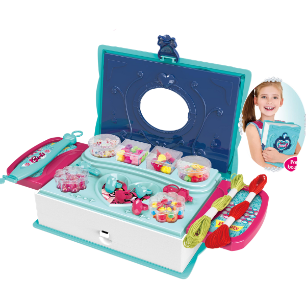 Cutiuță pentru creație 3 în 1 cu accesorii pentru crearea brățărilor