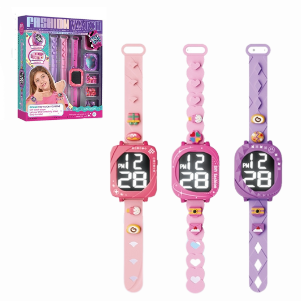 Set interactiv pentru copii „Ceasuri la modă” cu accesorii