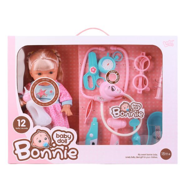Păpușa Bonnie cu set medical , 30 cm