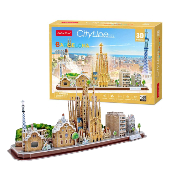 3D puzzle “Atracții turistice în Barcelona”, 186 elemente