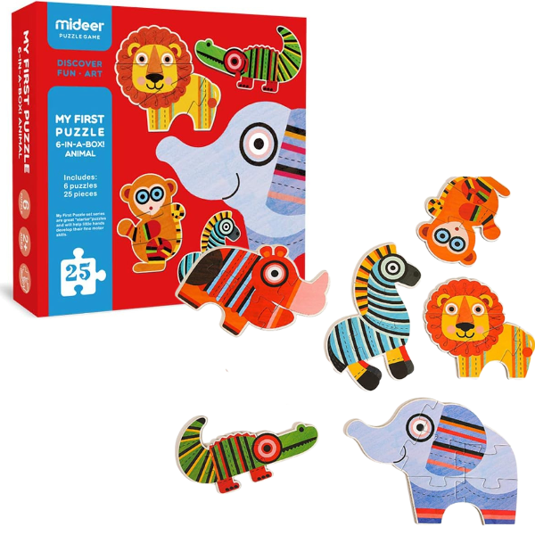 Primul puzzle „Animale sălbatice”