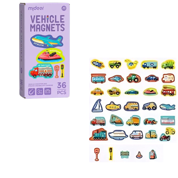Figure magnetice “Transport”, 36 elem.