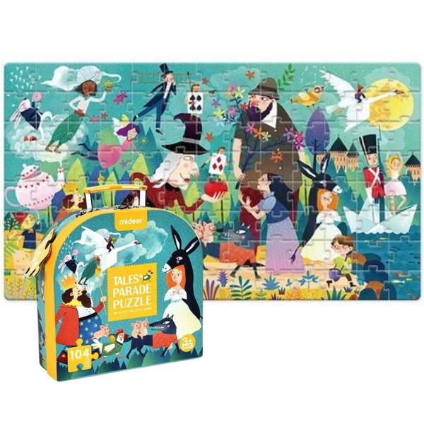 Puzzle în valiză “Parada basmelor”, 104 elem.