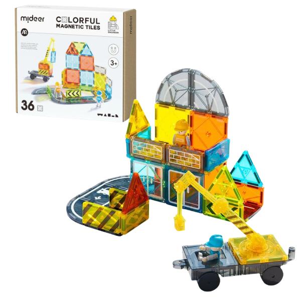 Set de construcție magnetic “Micul arhitect”, 36 elem.