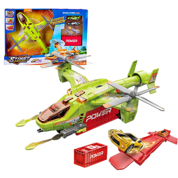 Set de joacă “Elicopter de vânătoare”, cu sunet, verde