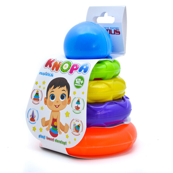 Piramida 2 în 1 “Knopa”