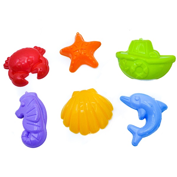 Set forme pentru nisip “Animale maritime”, 6 buc