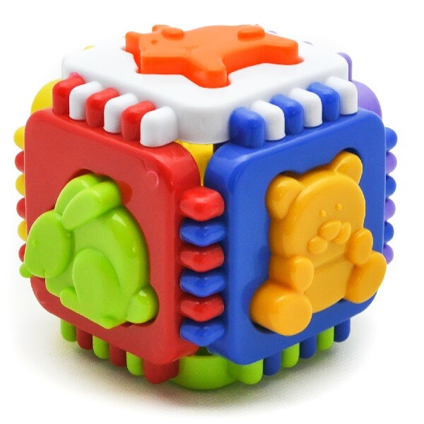 Jucărie-sorter “Cubul logic” din 12 elem.