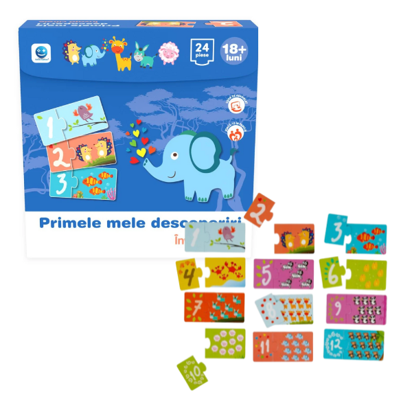 Puzzle “Primele mele descoperiri: Învață cifrele”, (ro), Smile Games