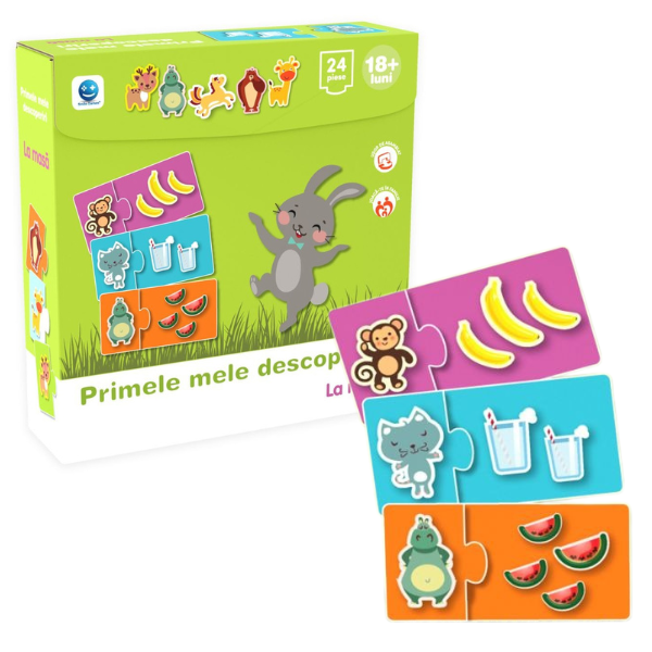 Puzzle “Primele mele descoperiri: La masă”, 24 piese, ro.