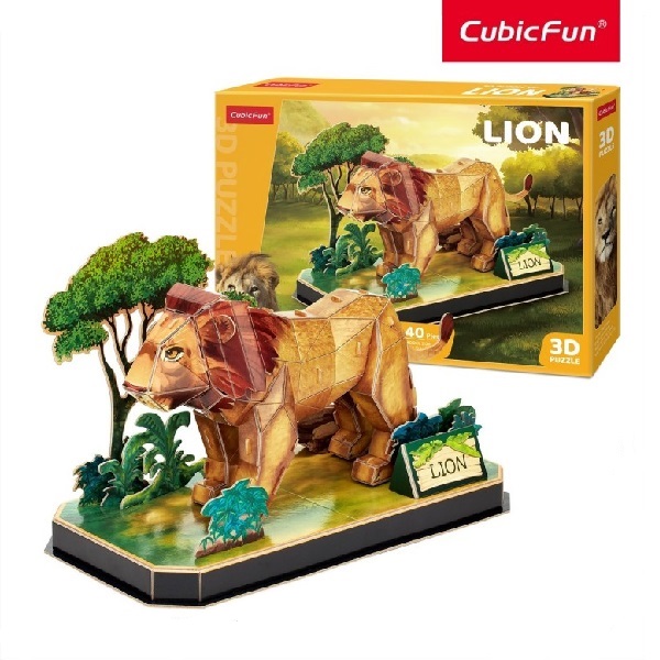 3D puzzle “Leu”, 40 elemente