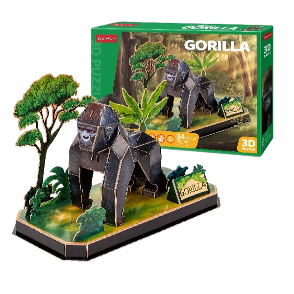3D puzzle “Gorilă”, 34 elemente