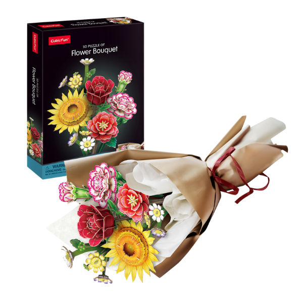 3D puzzle “Buchet de flori”, 285 elem.