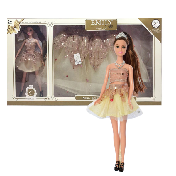 Set de joc: păpușa “EMILY” + fustă pentru copil