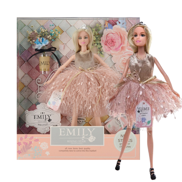 Păpușa Emily “Seria fină cu flori”