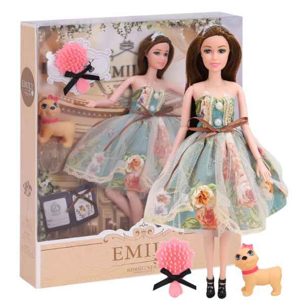 Păpușa Emily “Seria cu animăluț și accesorii”