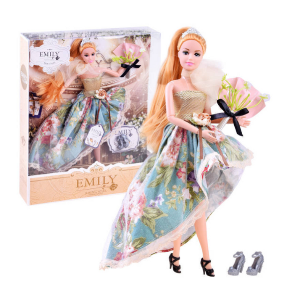 Păpușa Emily “Seria de vară cu buchet și accesorii”