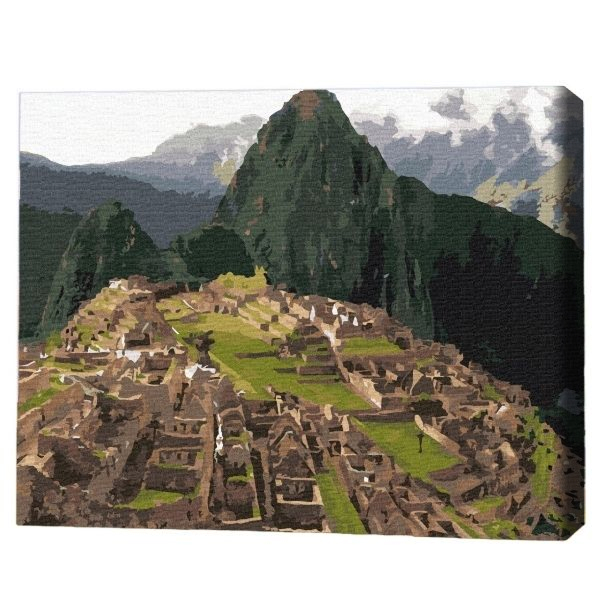 Pictură pe numere 30*40 сm (fără cutie) – Machu Picchu