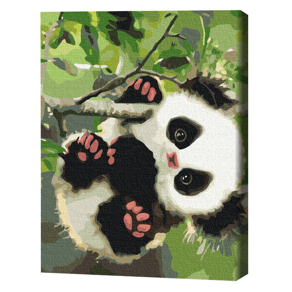 Pictură pe numere 30*40 сm (fără cutie) – Panda jucăușă
