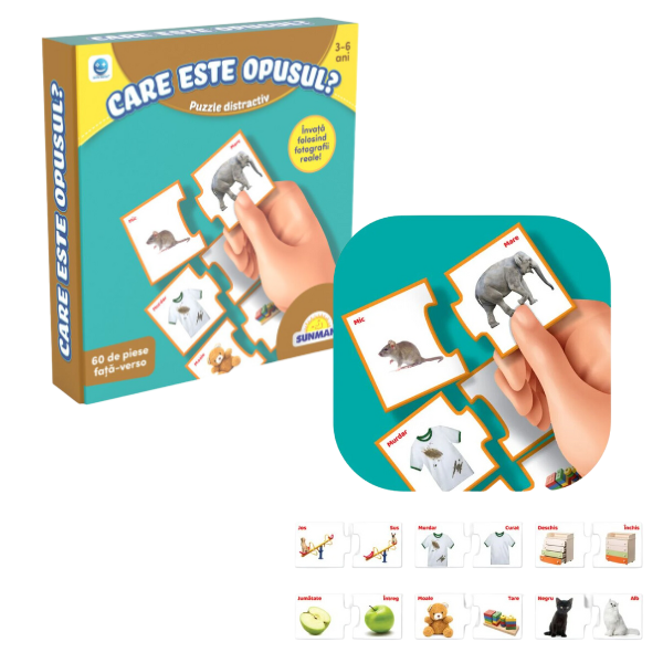 Puzzle “Învățăm opozițiile”, (ro),  Smile Games