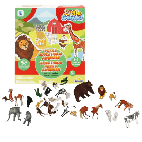 Puzzle “Animale”, 36 piese, Smile Games