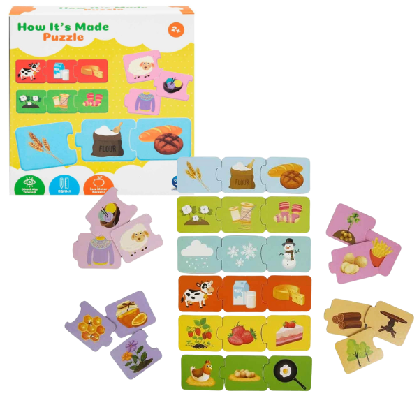Puzzle “Cum se fabrică?”, 30 piese
