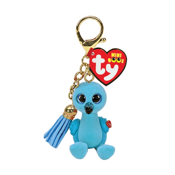Breloc – Flamingo turcoaz William 10 cm (Mini boo clip)
