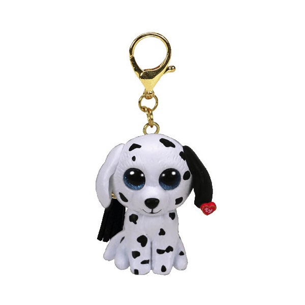Breloc – Cățelușul alb Fetch 10 cm (Mini boo clip)
