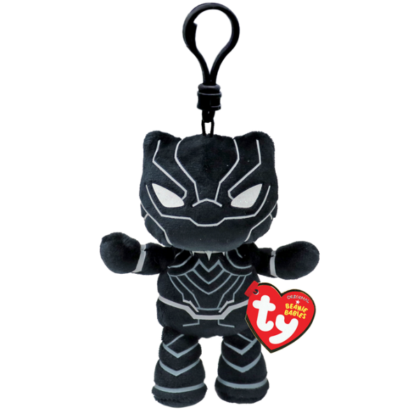 Breloc – Pantera Neagră 12 cm (Beanie Babies Clip)